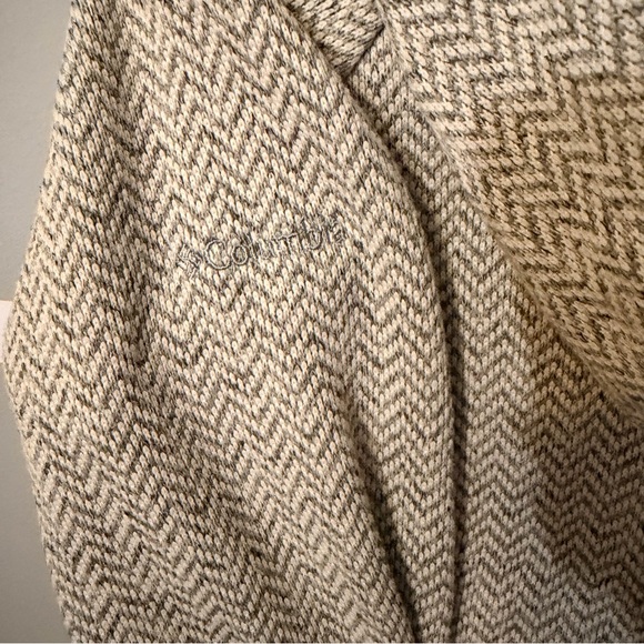 Columbia Women's Darling Days II Ecru Herringbone Pullover Fleece Hoodie - Picture 4 of 6